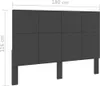 vidaXL Čelo postele tmavě šedá látka 180×200 cm Náhled obrázku produktu 5