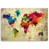 Leinwandbild weltkarte in farbe 60x40 cm Feeby farbe Produktbild-Vorschau 3