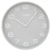 AMS 5521 Wanduhr Funk Funkwanduhr analog Holz grau Produktbild-Vorschau 2