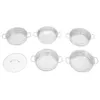 A collection of stainless steel steaming pots and a lid, arranged on a white background. Podgląd zdjęcia produktu