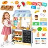 Sklep market drewniany stragan food truck z kostkarką do Podgląd zdjęcia produktu 22