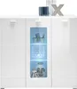 Highboard >Ella< in Weiß - 120x112x42cm (BxHxT) Voir les images du produit 3
