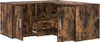 A corner cabinet with a rustic wood finish. Náhľad obrázku produktu