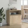 vidaXL LED příborník Sonoma dub 71 x 34,5 x 75 cm materiál Náhled obrázku produktu 5
