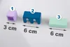Three wooden building blocks with measurement indicators. Náhled obrázku produktu