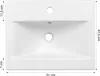 Badezimmerschrank mit Waschbecken 50 x 40 cm Eiche Craft Produktbild-Vorschau 7