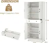 KOMFOTEU 183 cm Küchenschrank mit Doppeltür, 1 Schublade, 3 Produktbild-Vorschau 6