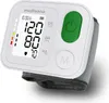 A medisana BW 345 wrist blood pressure monitor is shown from a diagonal angle against a white background. Produktbild-Vorschau