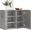 vidaXL Wandregal Betongrau 75x35x60 cm Holzwerkstoff Produktbild-Vorschau 2
