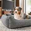 4L Textil MOLLY Hundebett aus Cord mit Rand, komplett Produktbild-Vorschau 4
