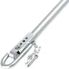 A close-up of a metal tow bar with a hook and chain. Podgląd zdjęcia produktu