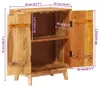 vidaXL Stauraumschränke mit Tür Braun 55 x 35 x 75 cm Produktbild-Vorschau 7