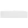 A white rectangular washbasin is shown from the side against a white background. Produktbild-Vorschau