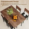 COSTWAY 5 TLG. Essgruppe, Esstisch mit 4 Stühlen, Produktbild-Vorschau 3