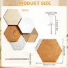 10 panneaux en feutre hexagonaux, 30 x 25 cm, adhésifs, Voir les images du produit 2