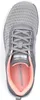 Top-down view of a gray and pink women's athletic shoe. Anteprima dell’immagine prodotto