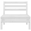 4-tlg. Garten-Lounge-Set Weiß Kiefer Massivholz 3082403 Produktbild-Vorschau 4