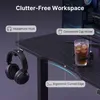 RGB-Gaming-Tisch 120 x 60 cm |Carbon-Optik X-förmiges Produktbild-Vorschau 3