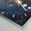 Wanduhr - Quadrat - Glasuhr - Kosmos Planet - 40x40cm - Produktbild-Vorschau 5