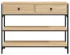 vidaXL Table console chêne Sonoma 100x25x75 cm bois Voir les images du produit 6