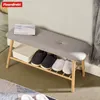 Bambus-Sitzbank Montana Praktisches Schuhregal mit Stauraum Produktbild-Vorschau 8