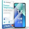 A product package for screen protectors for a Xiaomi Redmi Note 13 phone, with a phone screen displayed on the packaging. Produktbild-Vorschau