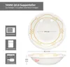 6x Wald ocker Suppenteller 400ml tiefe Teller Pasta Salat Produktbild-Vorschau 6
