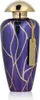 A perfume bottle with a purple and gold design. Anteprima dell’immagine prodotto