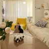 Relax Einzel Sofa Sessel Chillsessel mit Hocker gelb Produktbild-Vorschau 4