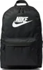 A black Nike backpack with the Nike logo prominently displayed on the front. Produktbild-Vorschau