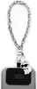 A silver chain hand strap with a Choupette charm attached to a phone case. Anteprima dell’immagine prodotto