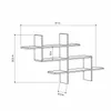 DECORTIE Halic Wandregal Modern Bücherregal Weiß, 150 x 22 Produktbild-Vorschau 5