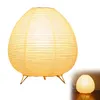 Japanische Papier Tischlampe mit Reispapier Lampenschirm, Produktbild-Vorschau 1