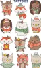 ZDesign KIDS Weihnachts-Tattoos "Tiere" 1 Blatt à 12 Produktbild-Vorschau 2
