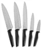 GOURMETmaxx Messerset Diamant-Optik - 5 Messer Edelstahl Produktbild-Vorschau 1