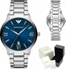 Armani Herrenuhr AR11227 Quarz Analog 44mm Edelstahl Blau Produktbild-Vorschau 8