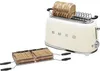 SMEG TSF02CREU Broodrooster, 4 sleuven, crème kleur Productafbeelding-voorbeeld 3