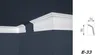 MARBET DESIGN Stuckleisten XPS Styropor weiß 2 Meter Produktbild-Vorschau 3
