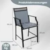 COSTWAY 2er Set Gartenstühle bis 180kg, hohe Produktbild-Vorschau 7