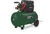 A green air compressor with black and red accents is shown against a white background. Produktbild-Vorschau
