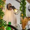 Borio »Borio« 1-flammige Wandlampe aus Metall/Holz in Produktbild-Vorschau 9