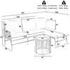 Flieks Gartenlounge Set 3-tlg, Balkonmöbel Set 3 Sitzer, Produktbild-Vorschau 4