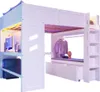 Gaming Hochbett mit Schreibtisch, LED-Beleuchtung, USB & Produktbild-Vorschau 6