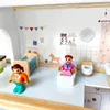 4iQ Große Holzpuppenhaus ULA 39,3x13,5x41,5 cm mit Zubehör Produktbild-Vorschau 13