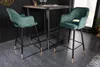 riess-ambiente Barhocker PARIS petrol gold Samt Produktbild-Vorschau 3
