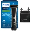 A product box for a Philips Bodygroom Series 7000, along with the device and a storage pouch. Podgląd zdjęcia produktu