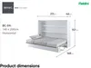 MEBLINI Schrankbett Bed Concept - Wandbett mit Lattenrost - Produktbild-Vorschau 8