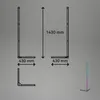 BRILONER RGBIC Lampada da terra a LED, telecomando, Anteprima dell’immagine prodotto 5