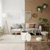 Pouf Relaxdays con vano portaoggetti, tessuto Teddy, A x P: Anteprima dell’immagine prodotto 3