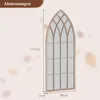 COSTWAY Farmhouse Cornice per specchio, specchio da parete Anteprima dell’immagine prodotto 2